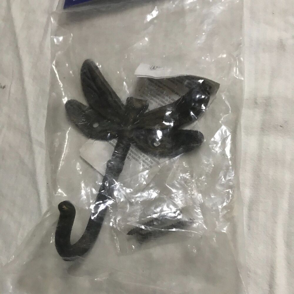 #8461 DRAGONFLY COAT TOWEL HOOK BRAINERD BRONZE 4X5.5